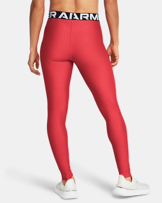 Women's HeatGear® Leggings, Red, pdpMainDesktop image number 1